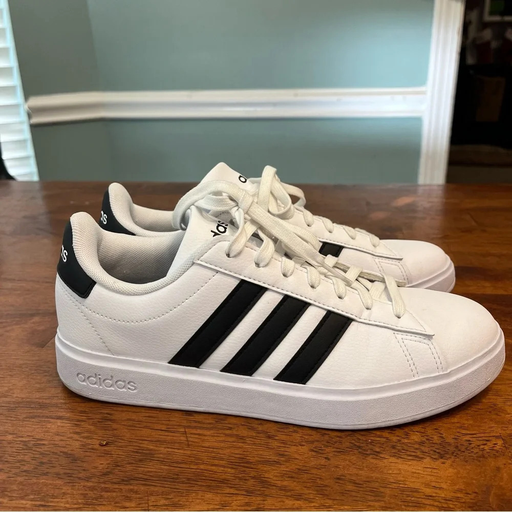 Men's Grand Court 2.0 Sneaker white black size 9.5 - Picture 5 of 8